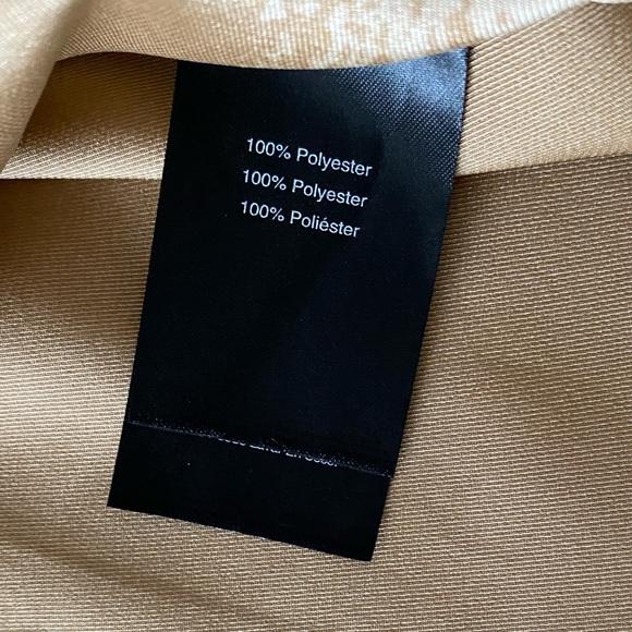 ✨NWT✨Donna Karan New York | Gold Satin Zipper/Gathered Neckline Blouse Sz XL - Picture 10 of 14